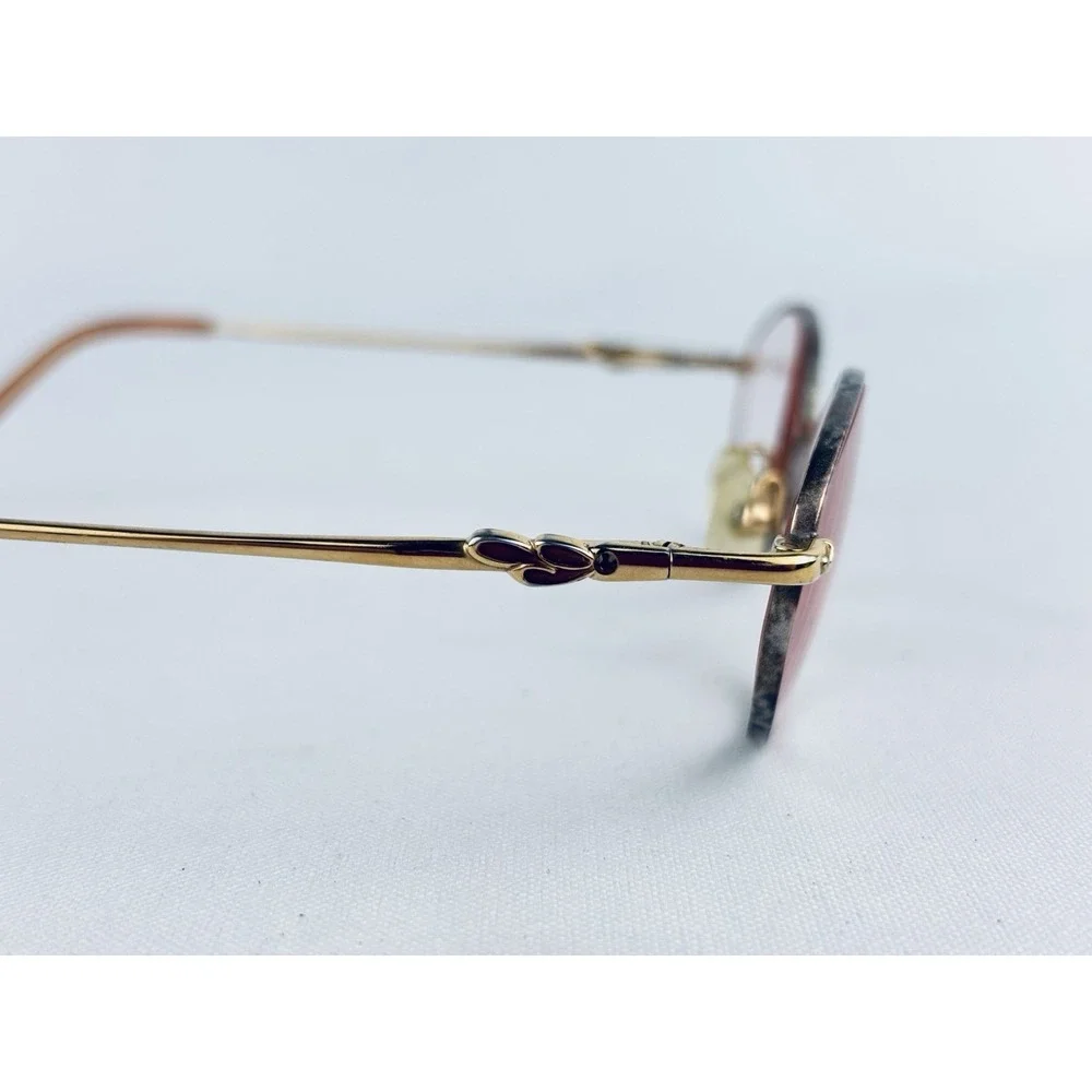 Saks Fifth Avenue‎ Womens Oval Eyeglass Frames  S5A 140T 7FX 130 49 18